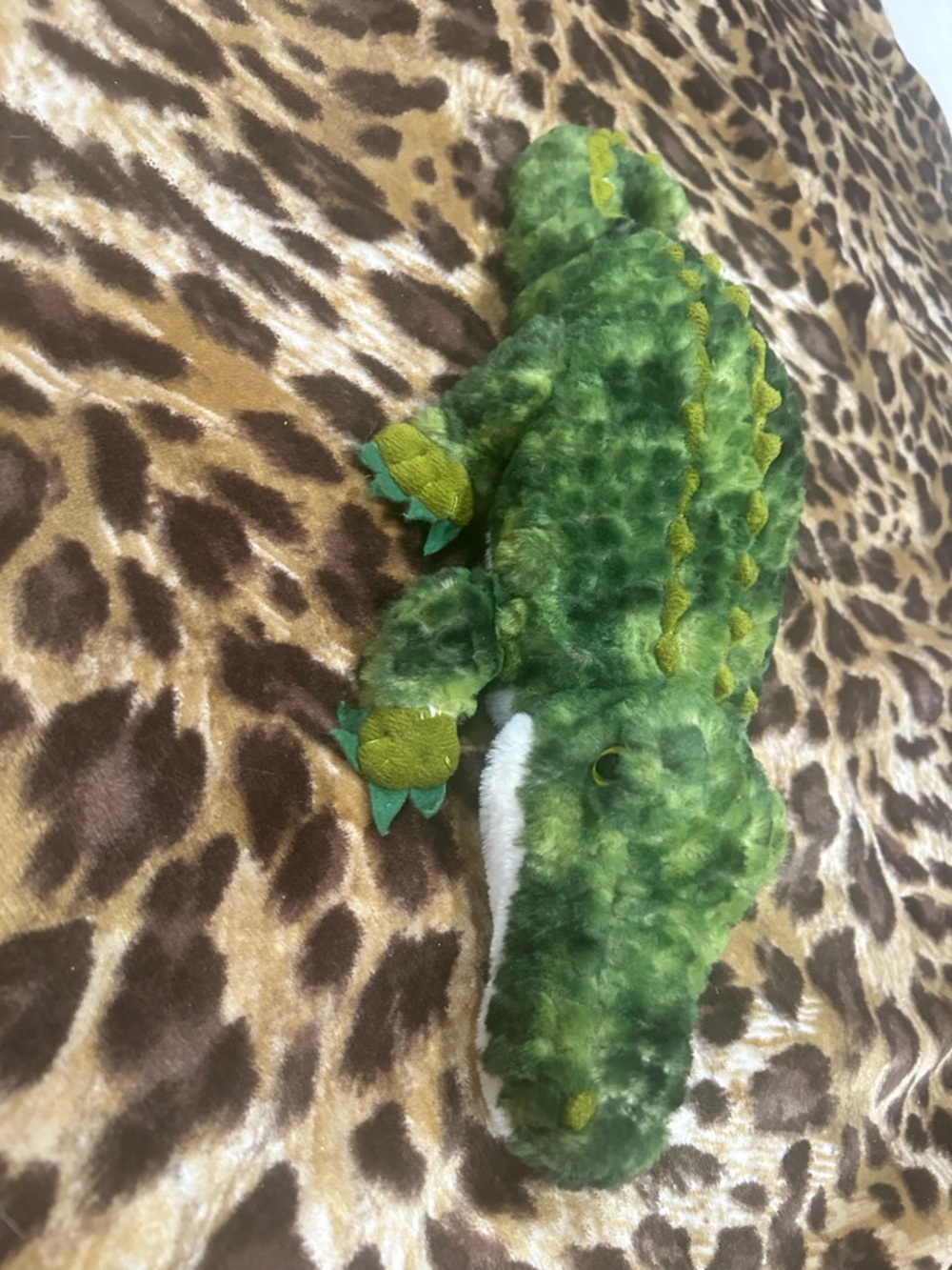 FAO SCHWARZ PLUSH ALLIGATOR GREEN STUFFED TOY ANIMAL REPTILE